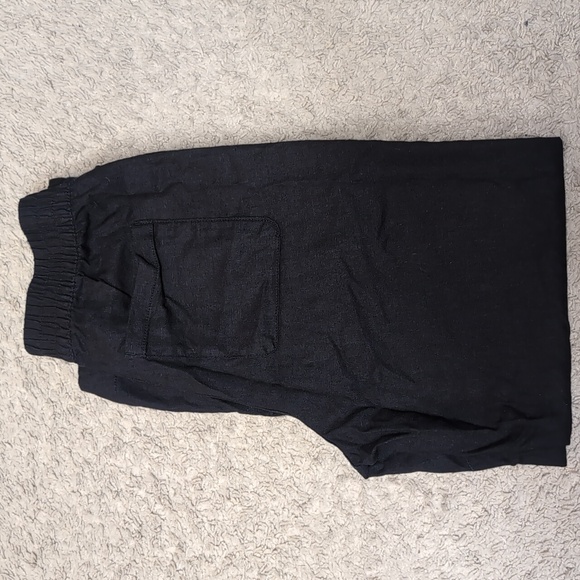 Old Navy Women's High Rise Straight leg Linen Blend Pants stretch waist … - Picture 13 of 13